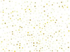 Wedding Golden Square Confetti. Vector illustration