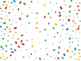 Holiday Rectangular Confetti. Light Rainbow glitter confetti background. Colored festive texture. vector