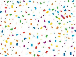 Holiday Rectangular Confetti. Light Rainbow glitter confetti background. Colored festive texture. vector