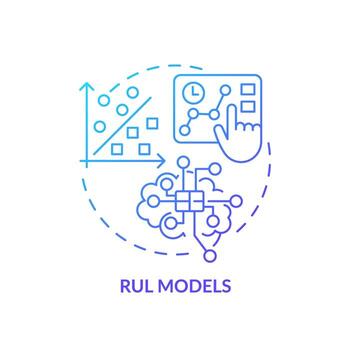 2d degradado icono gobernar modelos concepto, aislado vector, profético mantenimiento Delgado línea ilustración. vector