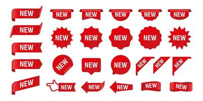 new arrival tags and stickers collection vector