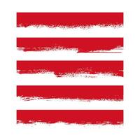 set of abstract red grunge element vector, grunge frame collection vector