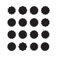 set of assorted circle shape design, various blank circle shape collection template vector