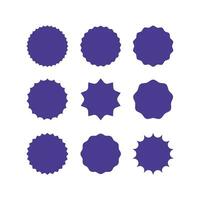 set of assorted circle shape design, various blank circle shape collection template vector