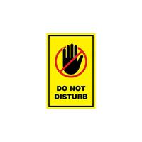 do not disturb sign illustration design, do not disturb poster with red forbidden sign vector