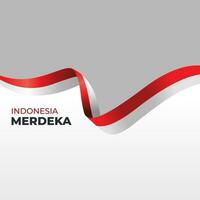 Indonesia ondulación bandera elemento modelo vector