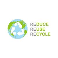 3R Campaign, Reduce Reuse Recycle Illustration Vector