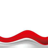 indonesia flag background vector with copy space for text, red and white background