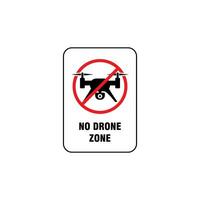 no drone zone sign illustration vector, no drone allowed symbol vector