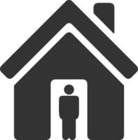 Home homepage icon symbol vector image. Illustration of the house real estate graphic property design image