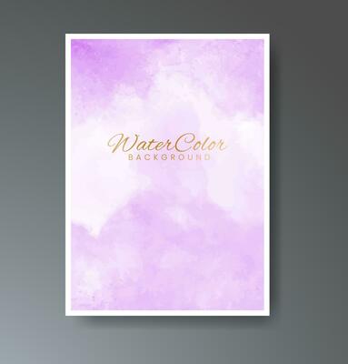 Set of creative hand painted abstract watercolor background. Design for your cover, date, postcard, banner, logo.