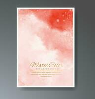 Set of creative hand painted abstract watercolor background. Design for your cover, date, postcard, banner, logo. vector