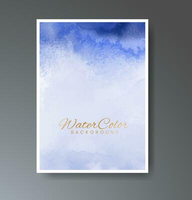 Set of creative hand painted abstract watercolor background. Design for your cover, date, postcard, banner, logo.