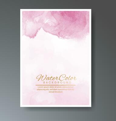 Set of creative hand painted abstract watercolor background. Design for your cover, date, postcard, banner, logo.