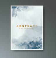 Set of creative hand painted abstract watercolor background. Design for your cover, date, postcard, banner, logo. vector