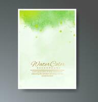 Set of creative hand painted abstract watercolor background. Design for your cover, date, postcard, banner, logo. vector