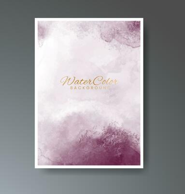 Set of creative hand painted abstract watercolor background. Design for your cover, date, postcard, banner, logo.