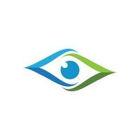 diseño de logotipo de vector de cuidado de los ojos