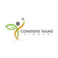 Human character logo sign vector