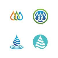 water drop Logo Template vector