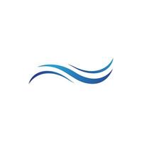 Water wave icon vector