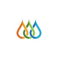 water drop Logo Template vector