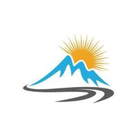 Mountain icon Logo vector