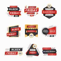 Vector Black Friday sale banner collection