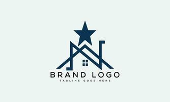 letter N logo design vector template design for brand.