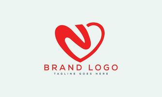 letter N logo design vector template design for brand.