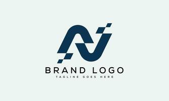 letter N logo design vector template design for brand.