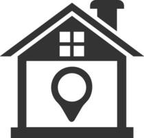 Home homepage icon symbol vector image. Illustration of the house real estate graphic property design image