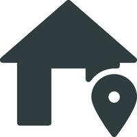 Home homepage icon symbol vector image. Illustration of the house real estate graphic property design image