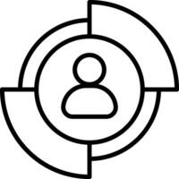 user icon line vector illustration