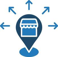 Market Expansion line vector illustration