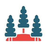 Trees Vector Glyph Two Color Icons For Personal And Commercial Use.