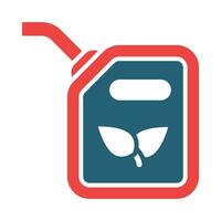 Biofuel Vector Glyph Two Color Icons For Personal And Commercial Use.