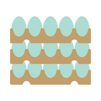 Poultry eggs flat illustration vector