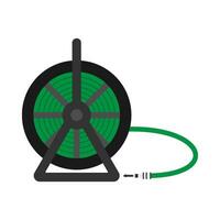 Water hose flat illustration vector