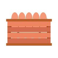 Poultry eggs flat illustration vector