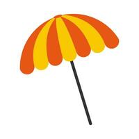 Beach umbrella flat illustration vector