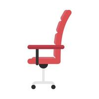 Office work chair flat illustration vector