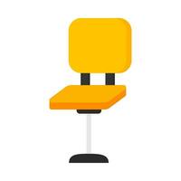 Office work chair flat illustration vector