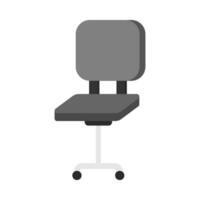 Office work chair flat illustration vector