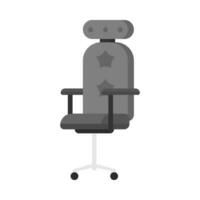 Office work chair flat illustration vector