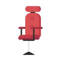 Office work chair flat illustration vector