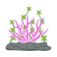 Flat illustration of sea coral reef vector