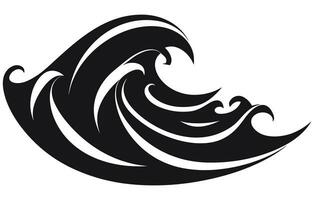 sea waves logo set, sun waves logo set, whale waves logo vector