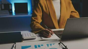 Audit concept,Administrator business man financial inspector and secretary making report calculating balance. Internal Revenue Service checking document. video