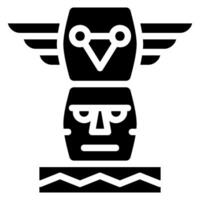 totem glyph icon vector